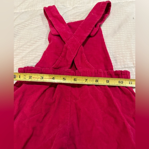 Handmade designer Olive&Vince girls bib-overalls, size 4/5 - Picture 6 of 12